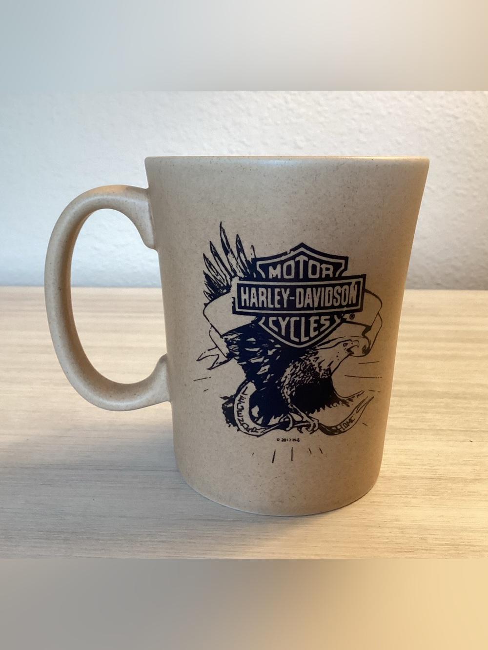 Harley-Davidson Speckle B&S Eagle Ceramic Coffee Cup